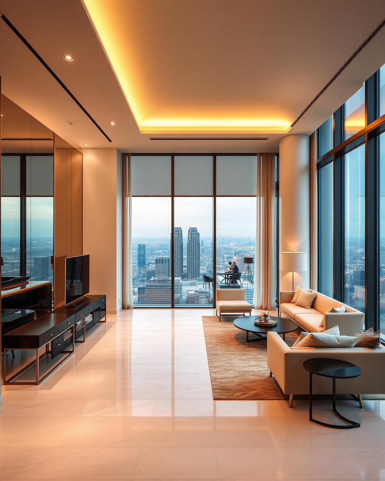 Luxury penthouse interior